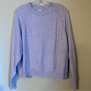 A New Day Sweater - Size Large - Heather Gray/Lavender